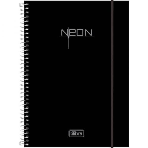 cuaderno universitario negro neon tilibra