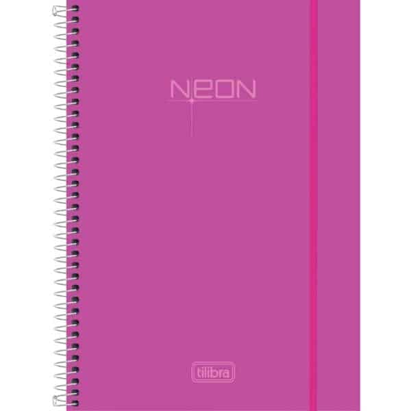 cuaderno universitario neon tilibra - rosado