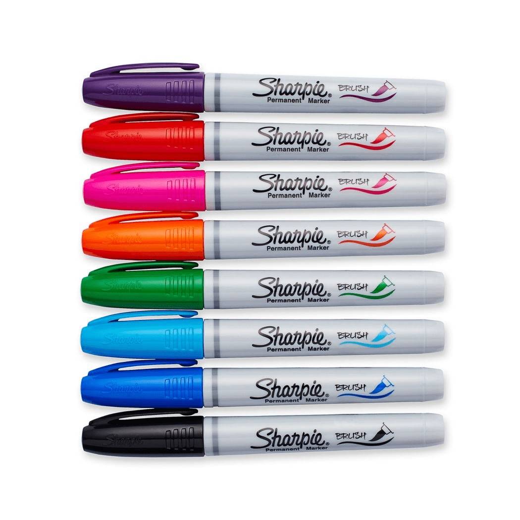 SHARPIE BRUSH TIP SET 8 COLORES-3