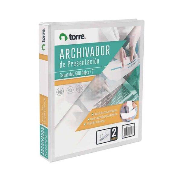 ARCHIVADOR PRES OFICIO 2″ 2A BLANCO TORRE