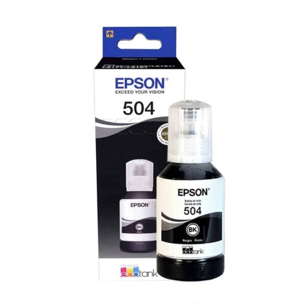 BOTELLA TINTA EPSON 504 NEGRO 127ml