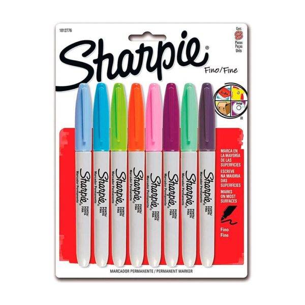 SHARPIE FINO SET 8 COLORES FASHION