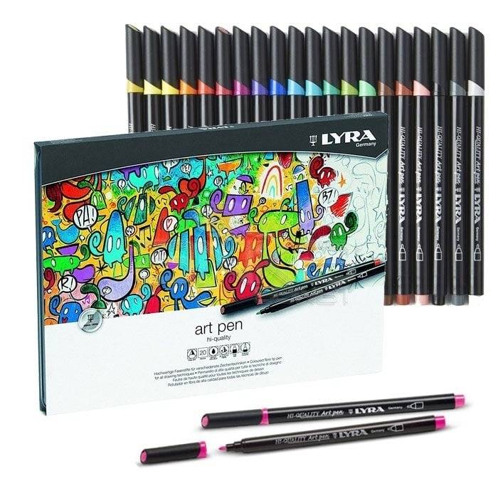 MARCADORES LYRA ART PEN 20 COL. HI-QUALITY