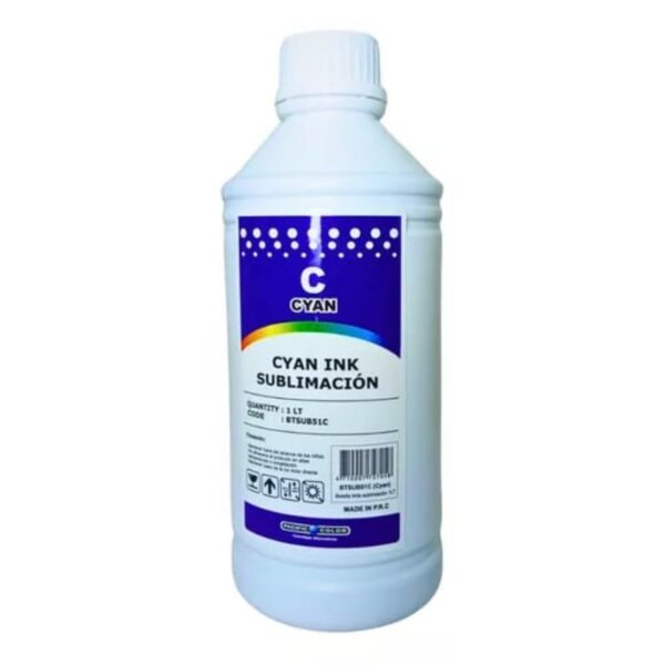 TINTA SUBLIMACION CYAN 1LT