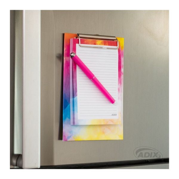 Anotador portapapel de colores con lapiz adix A750005-2