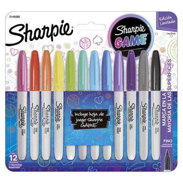 SHARPIE GAME 12 piezas + Hoja de juego