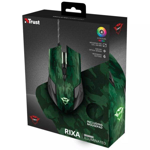 KIT MOUSE Y PAD RIXA CAMO TRUST GXT781