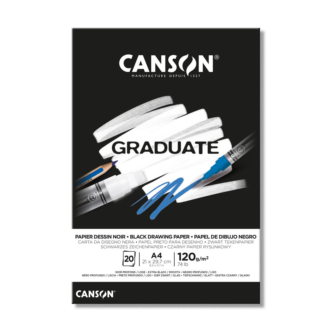 PAD CANSON PAPEL NEGRO-1