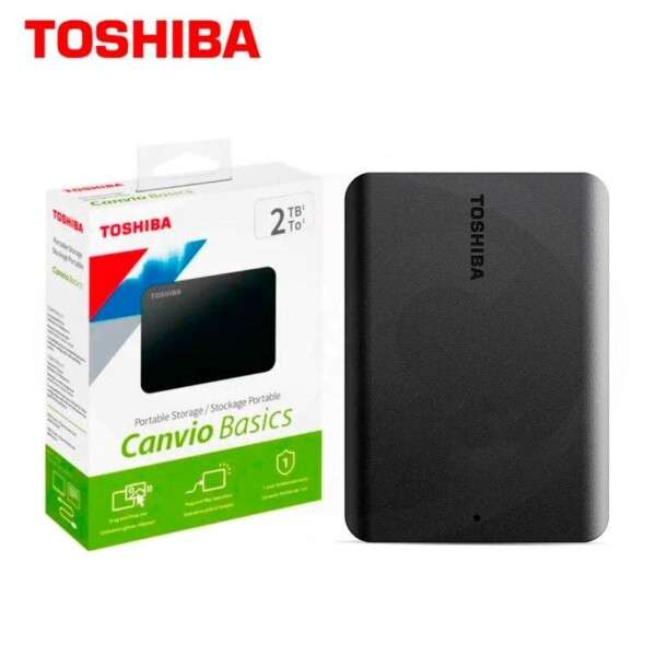 DISCO DURA EXTERNO 2TB TOSHIBA CANVIO BASICS BLACK