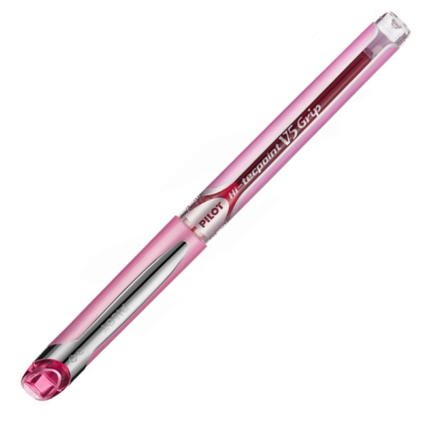 LAPIZ TINTA HI-TECPOINT GRIP V5 ROSADO PILOT