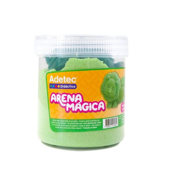 ARENA MAGICA 450g Color VERDE C/MOLDES ADETEC